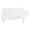 Folding Laptop Bed Tray Table Portable Lap Desk Notebook Breakfast Cup Slot UK
