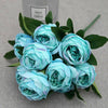 10 Heads Bouquet Silk Rose Artificial Flowers Fake Buch Wedding Home Party Decor