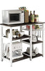 soges kitchen baker's rack utility microwave oven stand storage cart workstation