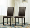2 x Faux Leather Dining Chairs With Solid Wooden Legs home & restaurants