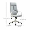 Vinsetto Home Office Chair High-Back Task Mesh 360° Swivel w/ Wheels, Grey