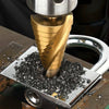 3pcs LARGE HSS STEP CONE DRILL TITANIUM BIT SET HOLE CUTTER + STORAGE POUCH