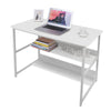 Computer Desk With 2 Shelf Laptop Table Bookshelf Study Workstation Home Office