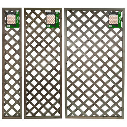 Rigid Wooden Frame Lattice Pattern Garden Trellis Panels Climbing Plants Outdoor