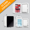 10L Mini Fridge Portable Cooler Warmer Food Drinks Skincare Car Table Top Office