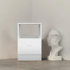 Bedroom Nightstand w/Drawer White Bedside Chest Side Table Cabinets UK