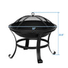 Outdoor Fire Pit Wood Log Burning Heater Garden Stove Patio Brazier Camping UK