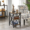 Bedside Table 3 Tier End Table Nightstand Storage Shelf for for Living Room/Bar