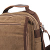 Men Canvas Shoulder Bag Leather Military Messenger Bag Satchel Vintage Handbag