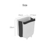 Wall Mounted Folding Waste Bin Kitchen Cabinet Door Cupboard Hanging Trash Can