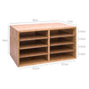 Bamboo Desktop File Sorter A4 Office Document Organiser Storage 8 Compartments,