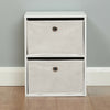 White 2 Cube Kids Bedroom Toy/Games Play Storage Unit & Drawers Bedside