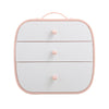 3 Tier Drawer Storage Box Portable Underwear Bra Socks Tidy Divider Jewelry Case