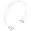 Romantic Wedding Arch Party Backdrop Stand Elegant White Metal Frame Flower Rack