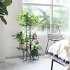 4 Potted Wrought Iron Plant Stand Metal Flower Rack Holder Home Office Decoratio