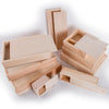Wooden Storage Boxes with Sliding Lid / Photo Pendrive Memory Keepsake Boxes