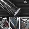 5 Diagonal Carbon Fibre Vinyl Wrap Sheet Film Sticker Car Wrap Decal Bubble UK