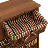 WICKER DRAWER CABINET CHEST MAIZE FURNITURE STORAGE UNIT BASKET BEDROOM HALL