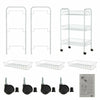 2/3/4/5 Tier Kitchen Storage Rack Wheel Trolley Food Vegetable Fruit Cart Drawer