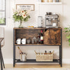 Farmhouse Sideboard Kitchen Buffet with Adjustable Shelves Cabinet Storage