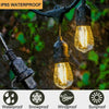 USB& Solar 49FT Waterproof Outdoor String Light LED Bulbs Garden Yard Decor Lamp