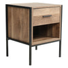Industrial 1/2 Drawers Bedside Cabinet Table Nightstand Storage Bed Living Room