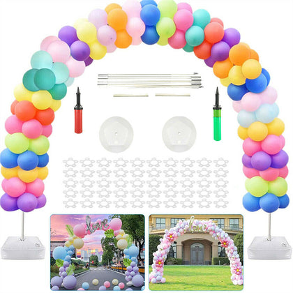 Extra Large Circle Balloon Arch Wedding Column Backdrop Stand Frame Kit 4.3x2.6M