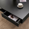 Square Coffee Table Tea Tables with 2 Storage Drawers Home Living Room UK STOCK