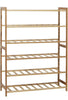 6 Tier Bamboo Shoe Rack Shelf Free Standing Shoe Storage Stand S