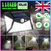 4x Solar Wall Light PIR Motion Sensor 118LED Outdoor Garden Security Street Lamp