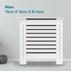 Radiator Cover White Painted Cabinet MDF Wood Traditional Furniture Small