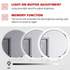 Round LED Bathroom Mirror RGB Backlit Dimmable Illuminated Lights Demister 600mm