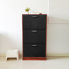 Shoe Cabinet Storage Unit Wooden Shoe Rack Stand Cupboard 2 3 Drawer Organiser