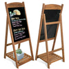 Vintage Sidewalk A-Frame Chalkboard Menu Sign Board Double Sided For Restaurant