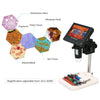 1000X 4.3" HD LCD Monitor Electronic Digital Video Microscope LED Magnifier N0N9