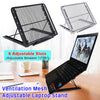 Adjustable Laptop Stand Folding Portable Mesh Tablet Holder Tray Office Support