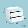 Bedside Table Cabinets Nightstand Bedroom Storage 2 Drawers Small White