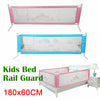 Kids Bed Guard Toddler Safety Children Bedguard Folding Metal Rail 180cm Blue UK