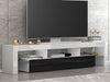 200cm RGB Moern Furniture TV Unit Cabinet Stand Doors LED Light With Drawer UK