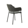 2* Grey Fabric+PU Armchairs Dining Chairs Kitchen Dining Room Modern Office