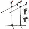 Professional Boom Microphone Mic Stand Holder Adjustable With 2 Free Clips