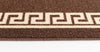 Machine Washable Non Slip Greek Key Kitchen & Hall Runners Rugs Mats Black Grey