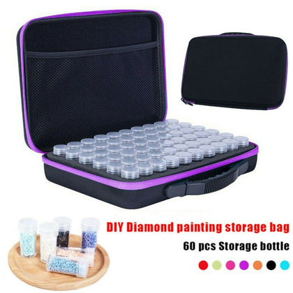 60 Slots Diamond Painting Accessories Storage Box Embroidery Case Nail Art Beads