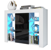 Unit TV Cabinet Cupboard Sideboard High Gloss Doors With Free LED