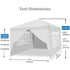 3x3M PopUp Outdoor Waterproof Heavy Duty Party Gazebo Marquee Canopy W/Sandbag