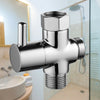 3/4" BSP Chrome 3-Way T-Adapter Shower Head Diverter Valve for Bath mixer Tap