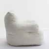 Cord Beanbag Sofa with Tufted Memory Foam filling Bean Bag Chair Armchair White
