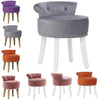 Upholstered Velvet Dressing Table Stool Chair Makeup Padded Bedroom Piano Stools