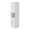 2 Doors Bathroom Cabinet With Shelf Tallboy Cupboard Tall Storage Unit White