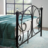 Metal Bed Frame With Crystals Black or White Bed Frame 4FT Double King Mattress